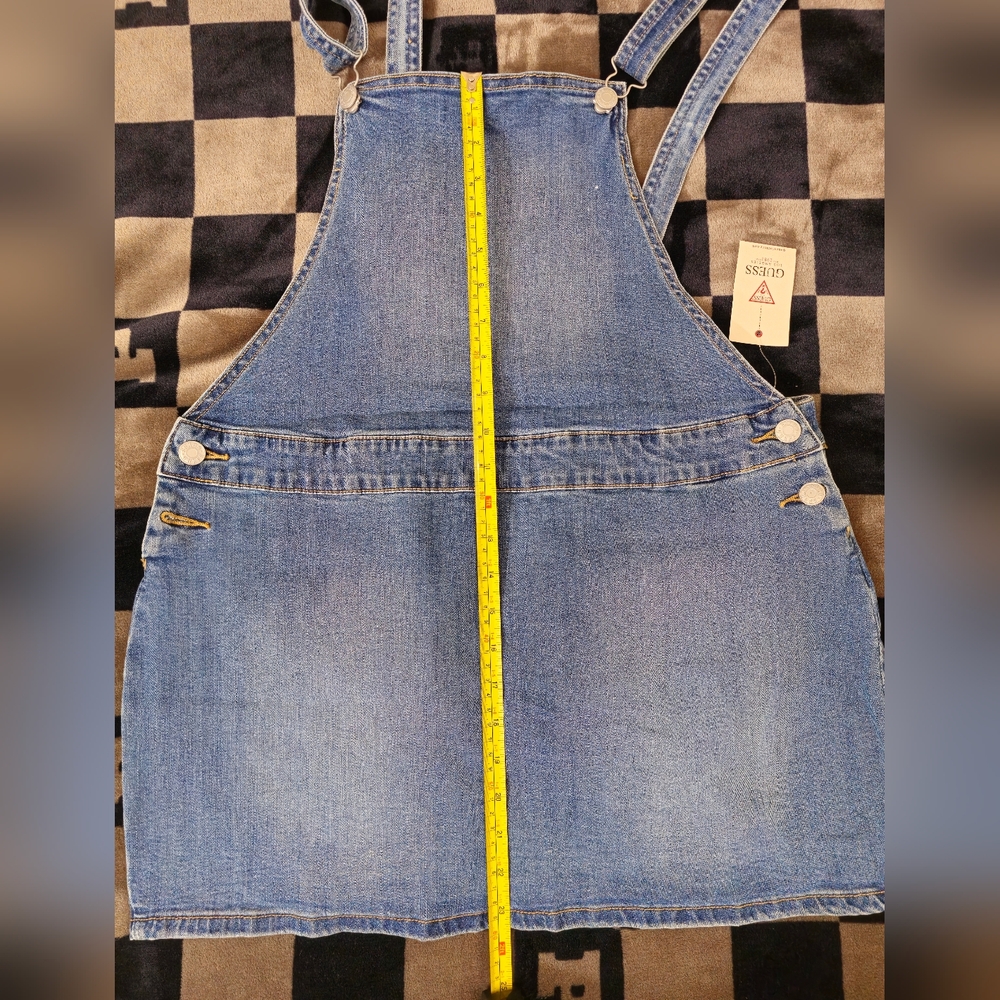 Guess Blue Denim Overall Skirt